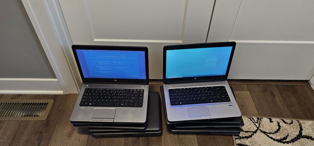 Lot of 25 HP Laptops w/ Backlit Keyboard & 14 Inch Screens 
