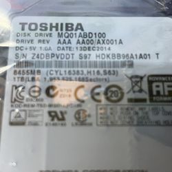 TOSHIBA DRIVE MQ01ABD100