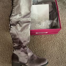 Velvet Tall Boots Size 9