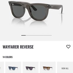 Ray ban - Reverse Wayfarer - Dark grey Transparent 