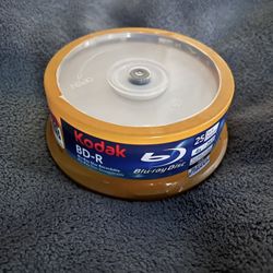 25 Pack Of Blank Kodak Bluray Discs
