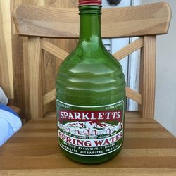 Vintage Antique Glass Sparkletts Water Bottle