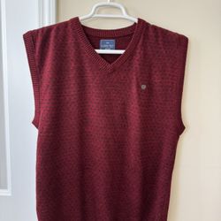 Men’s Size L Vest (burgundy) With A Motif