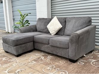 💥 Grey Sectional Sofa w/ Reversible Chaise 🛋️ Clean • Free Delivery within 10 miles