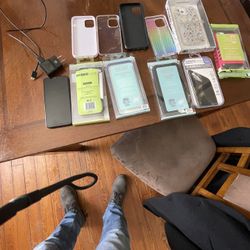 iPhone 12 Accessories  And A Galaxy 10 Cell Phone W/Charger