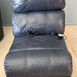 Blue Leather Chair