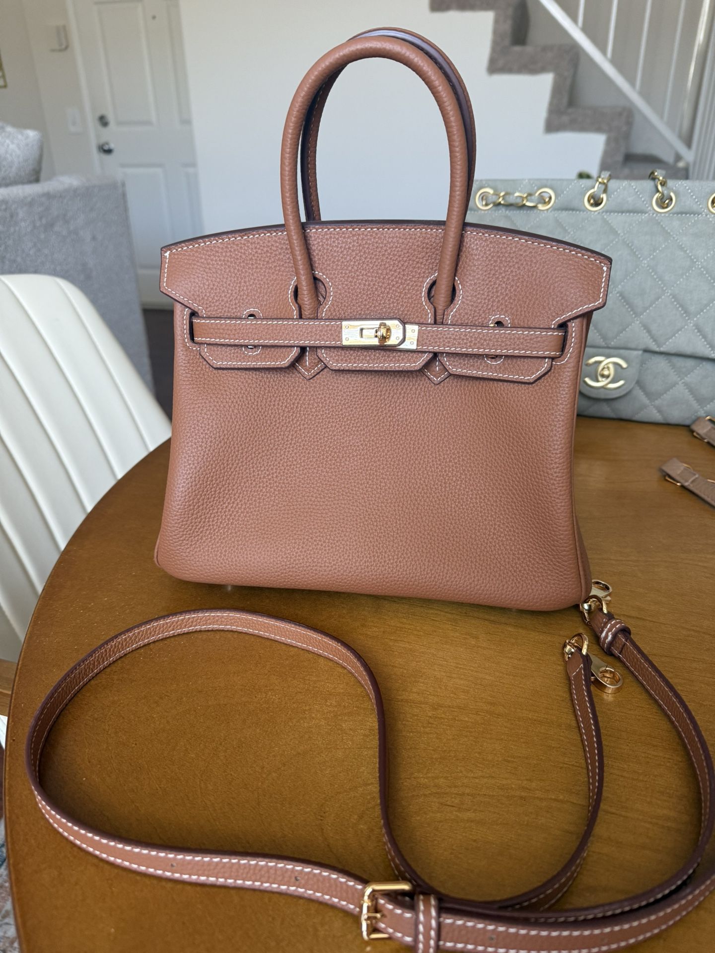 Brown Leather Hand Bag