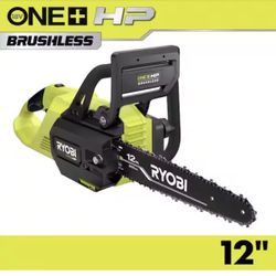 RYOBI ONE+ HP 18V Brushless Whisper Series 12 in. Battery Chainsaw (Tool Only