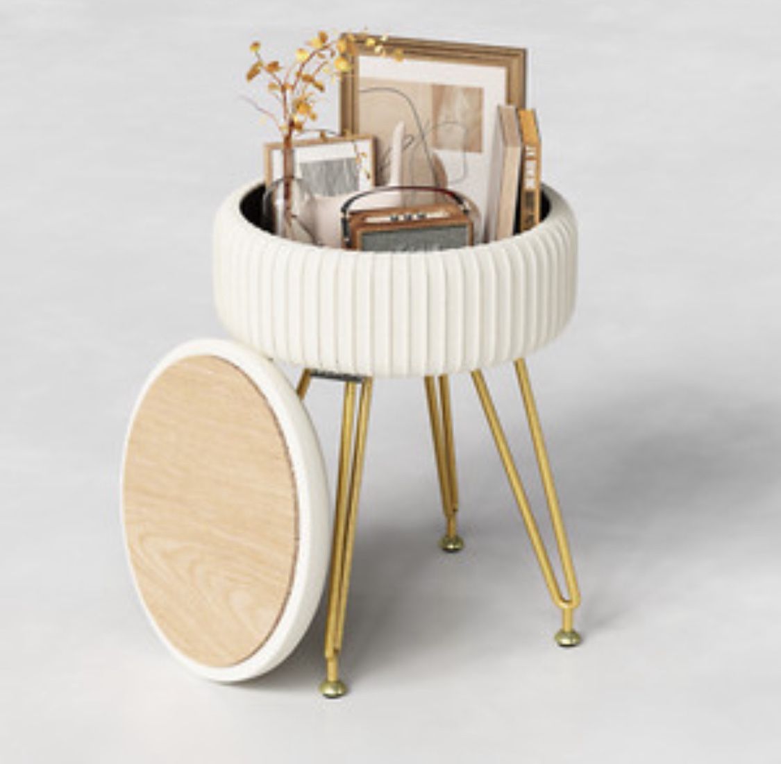 Small Ottoman/  Vanity  Chair / Brand New In The Box . 