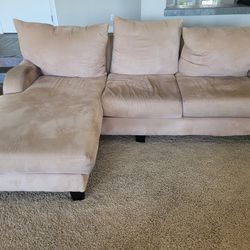 Beige sofa couch - 3 seats