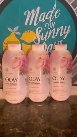 Olay Fresh Radiance Strawberry & Mint Body Wash x3 price is firm