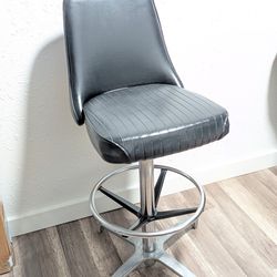 MCM Vintage Chromecraft Swivel Bar Stool/Chair