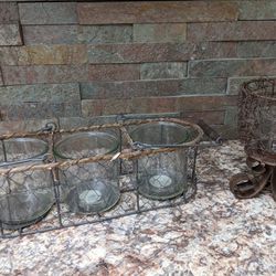 Wire Mesh Candle Holders