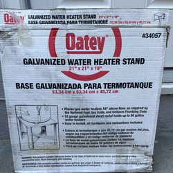Unused! Galvanized Water Heater Stand 