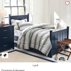 Pottery Barn Kids Navy Camp twin Bed