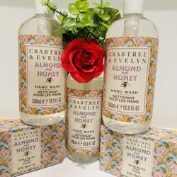 Crabtree & Evelyn Triple Milled Soap Hand Wash Bundle - Almond & Honey