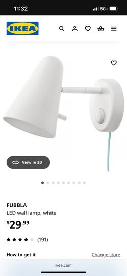 IKEA Fubbla Wall Mount Lamp
