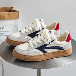 Men'S New Design Skate Footwear, Featuring a Low Heel, Korean Style, Suitable for Various Events, Combining Sporty And Casual Elements, Made of Breath