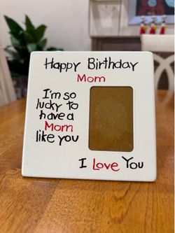 Happy Birthday Mom Photo Frame - 6x6