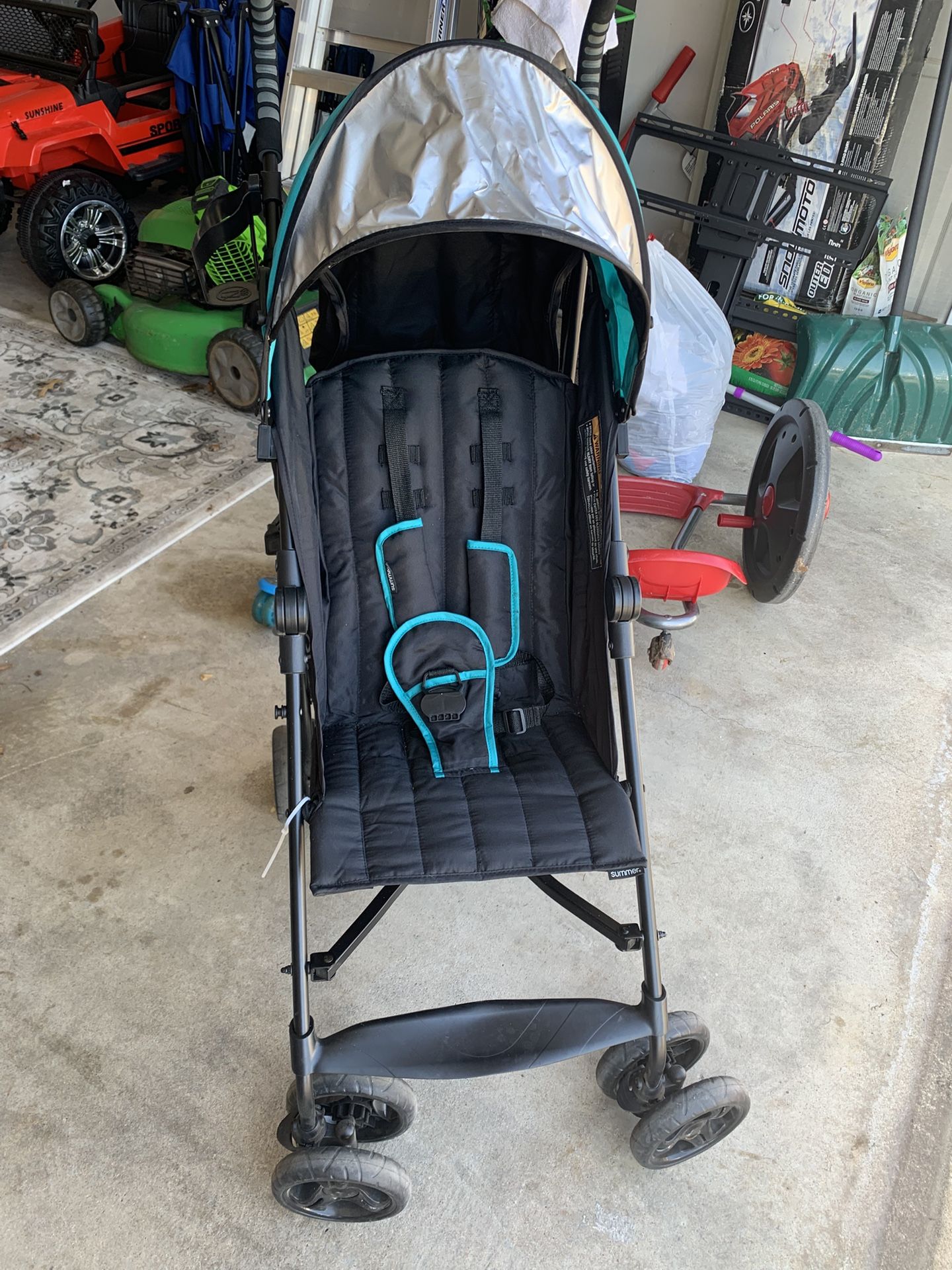Summer Infant 3Dlite Convenience Stroller, Teal