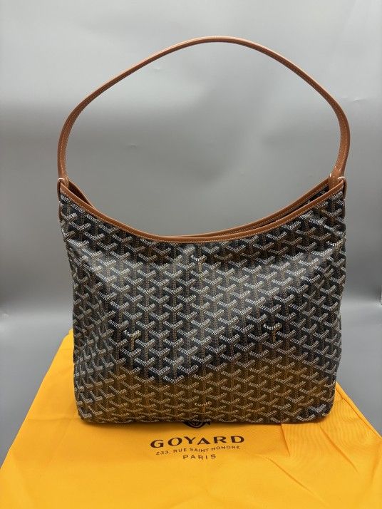 Goyard Boheme Hobo PM Shoulder Bag Pouch Brown Purse
