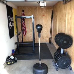 Home Gym Set - Includes EVERYTHING (over 500lbs Of Bumper Plates!)