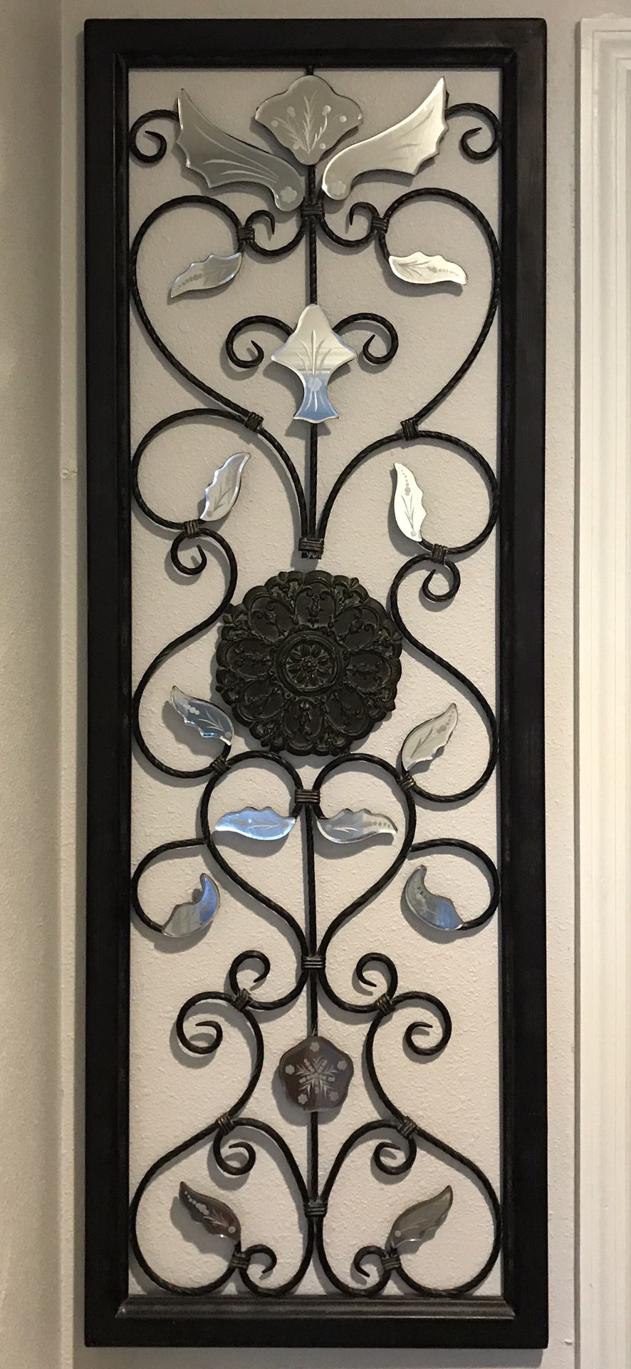 Metal and Mirror Wall Decor