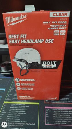NEW Milwaukee BOLT Eye Visor Clear (48-73-1410) - Fits Safety Helmets
