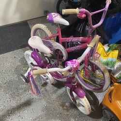 Pink Bicycles, small and Medium 