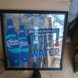 Bud light mirror Sign