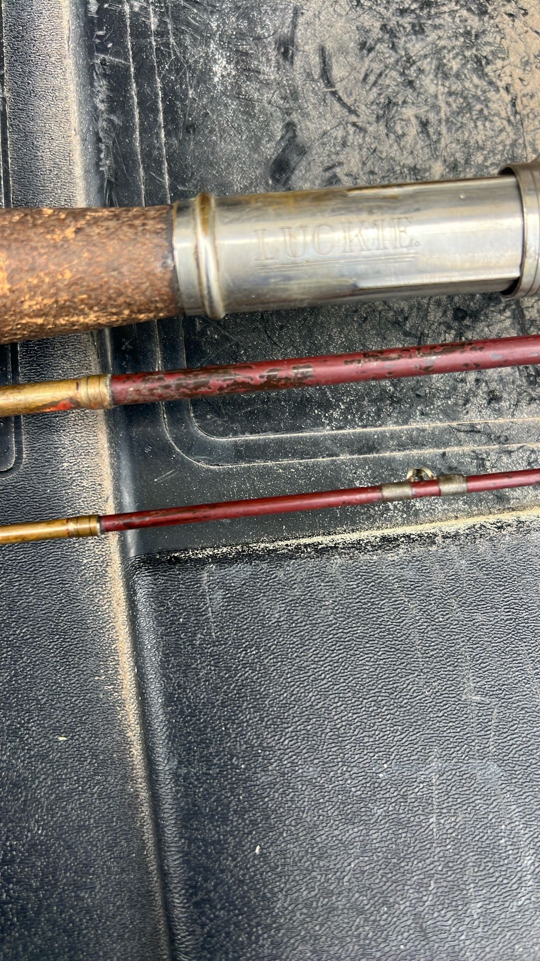 Vintage 3 Piece Lucky Metal Fly Rod
