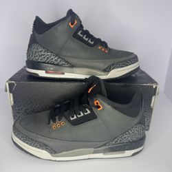 Jordan 3 Retro – Fear Pack (Size 6.5Y) 🖤