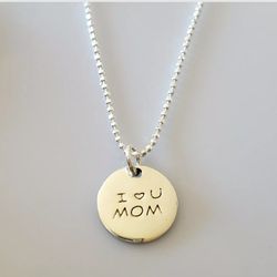 925 Sterling Silver Pendant Necklace For Mom.