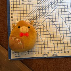 Squishmallow Jericho Gingerbread Cow 8 In