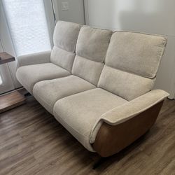 Beige Reclining Couch