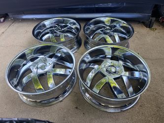 CHROME VELOCITY NISSAN HONDA TOYOTA KIA CADILLAC BMW RIMS 22X8 INCH