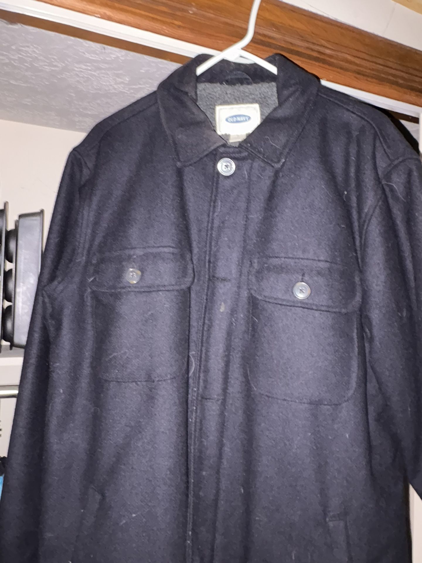 Old Navy Dark Blue Pea Coat - Men’s Size M