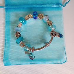 Cable Bracelet  Aqua Marina