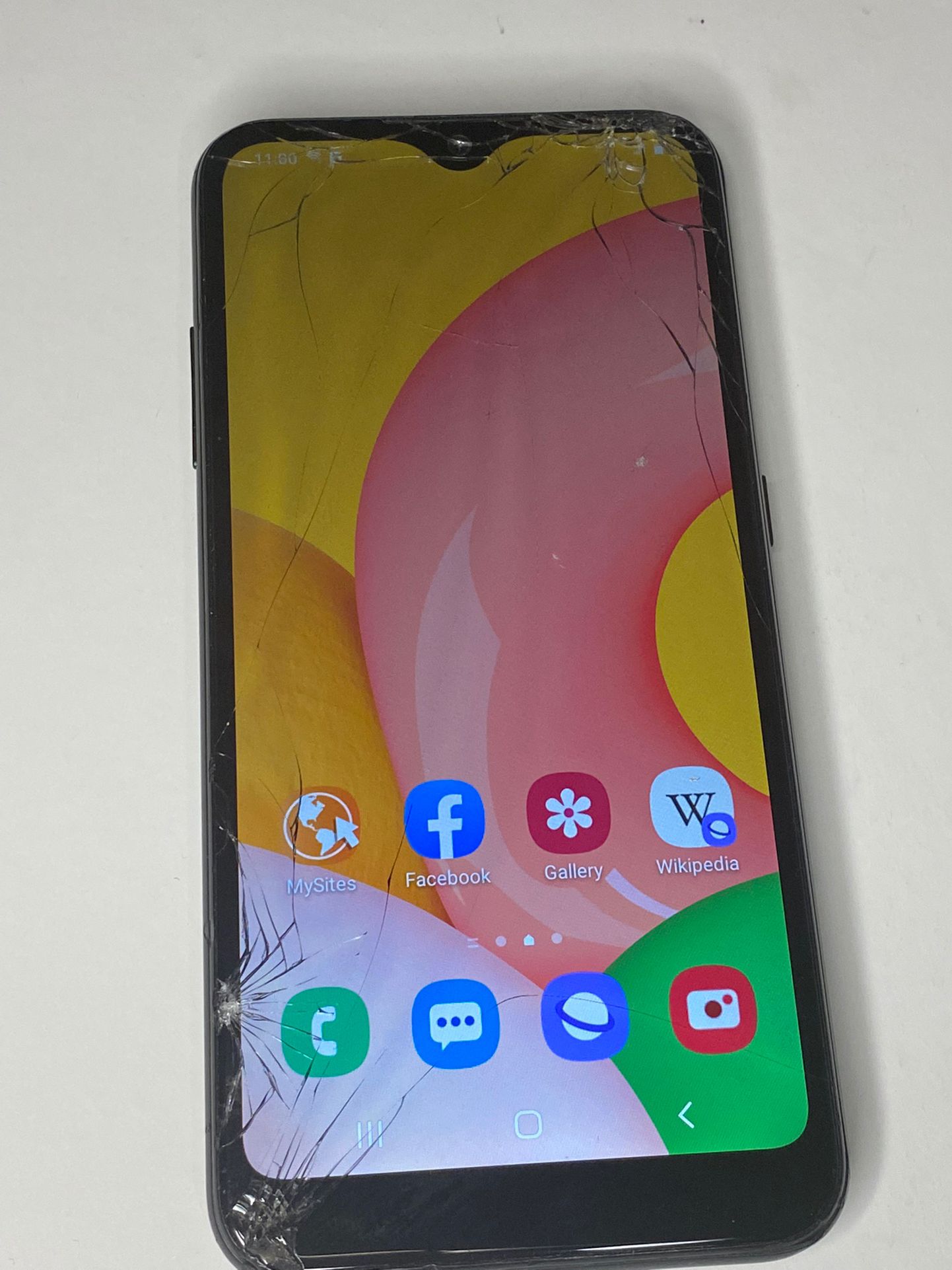 Samsung Galaxy A01 Used Cracked Glass