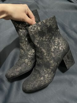 Floral Brocade Booties