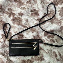 Inc Small Black Leather Purse 