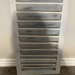 Shabby Chic Wood Shutter Wall Decor