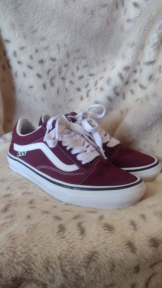 Burgundy Vans