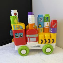 LeapBuilders 123 Fix-It Truck Building Blocks
