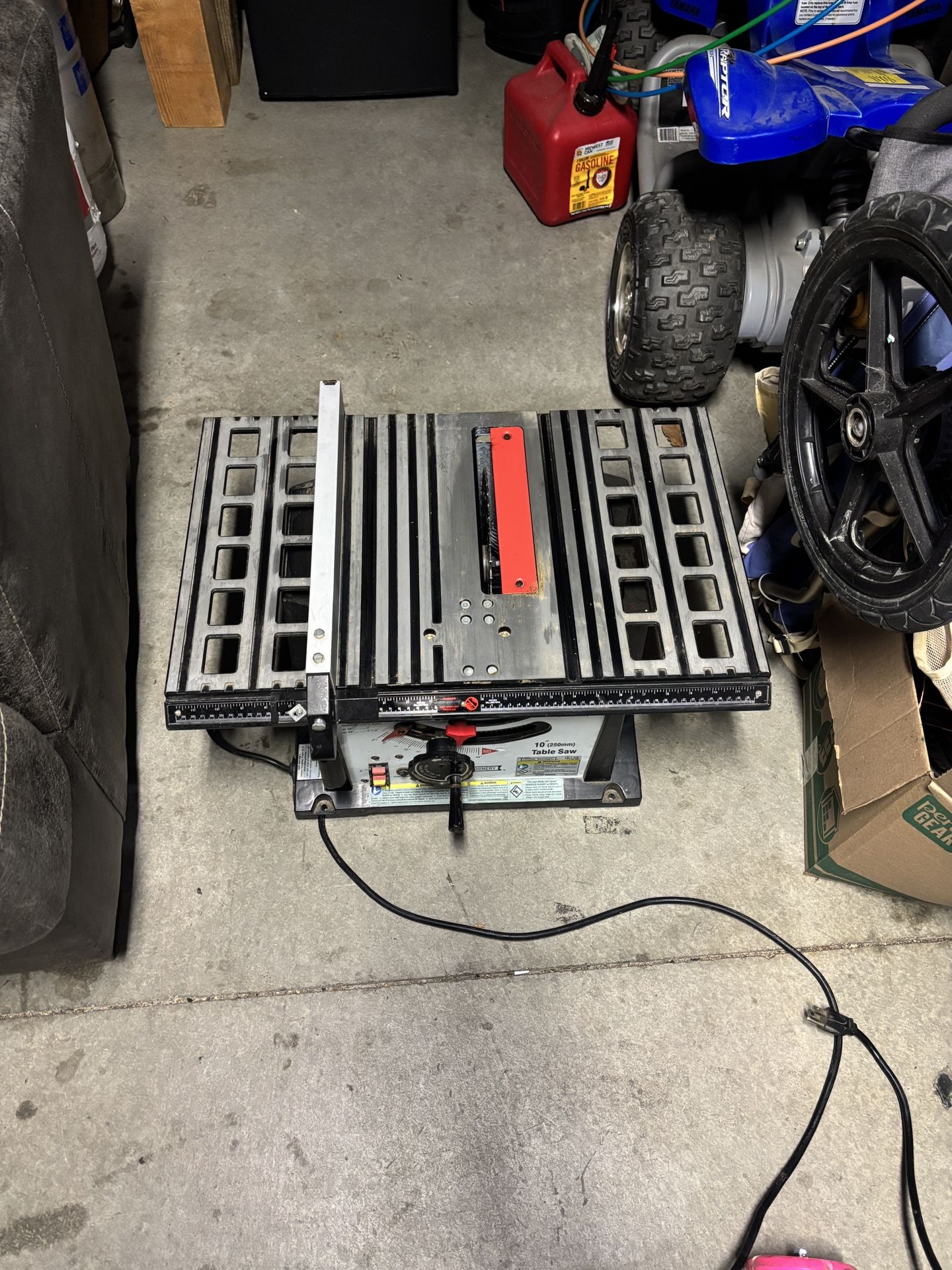 Central Machinery Table Saw