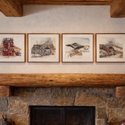 Park City 1973 Jennifer Giddings Sharp Watercolor Prints Ltd. Ed. 