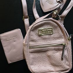 juicy couture girls backpack and wallet 