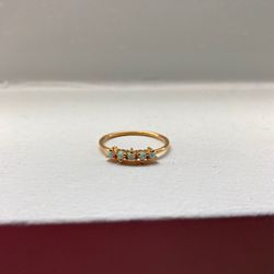 Opal Vermeil Gold Ring