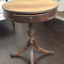 Antique wood side or entry table