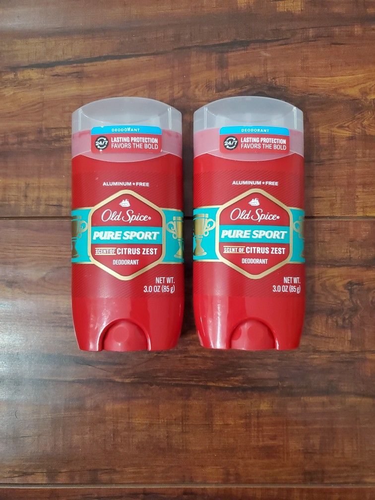 Old Spice PURE SPORT Deodorant: Scent Of Citrus Zest  3 oz Each ($5 Each or 2 For $8) 